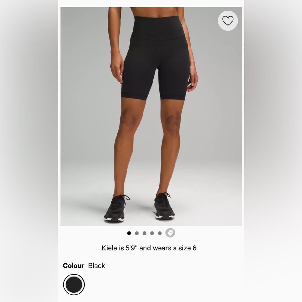 Lululemon Wunder Train High Rise Short 8in